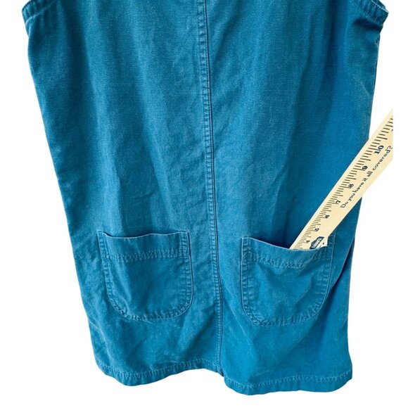 Cotopaxi Mercado Camp Shift  Dress Small 100% Organic Cotton Canvas Blue - Picture 9 of 9